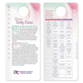 Breast Self Exam & Health Chart Shower Hang Tag
